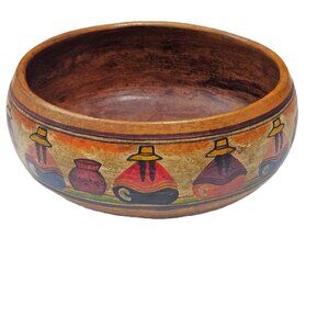 Pisac Peru Cusco Vintage Handmade Pottery Bowl